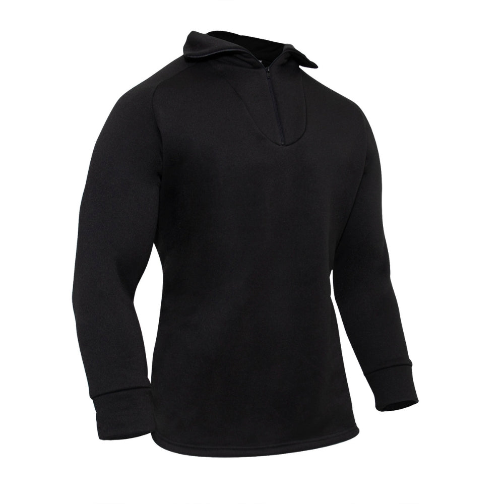 Rothco ECWCS Poly Zip Collar Shirts (Black) | All Security Equipment - 2