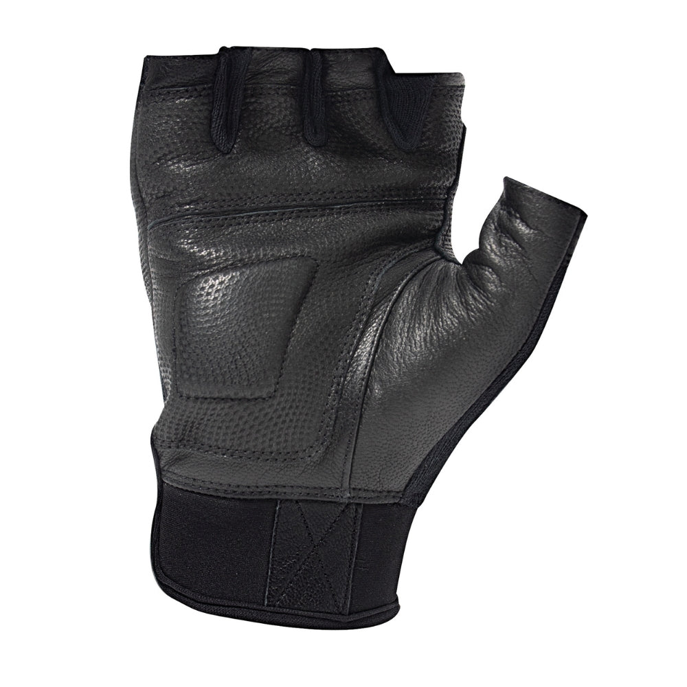 Rothco Fingerless Cut and Fire Resistant Carbon Hard Knuckle Gloves - Black - 2