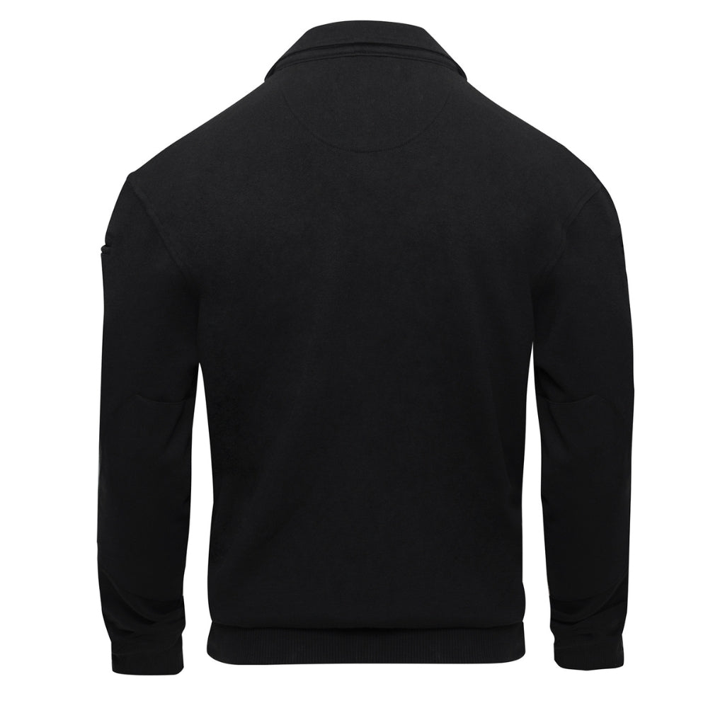 Rothco Firefighter / EMS Quarter Zip Job Shirt (Black) - 4