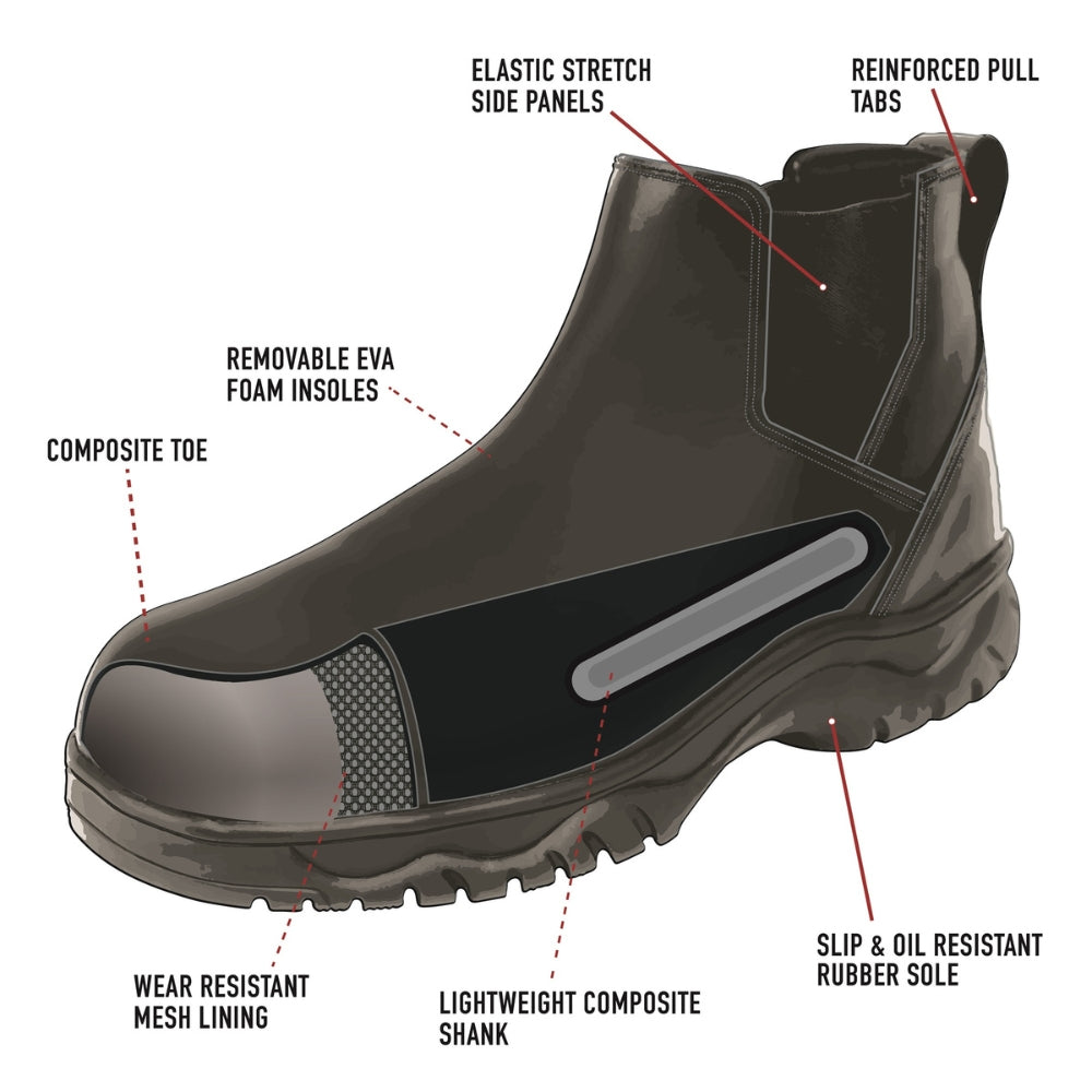 Rothco Forced Entry Composite Toe Work Boot - 6 Inch - 6