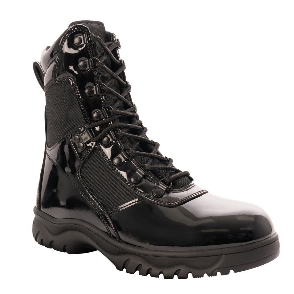 Rothco Forced Entry High-Gloss Tactical Boot with Side Zipper - 8 Inch - 1