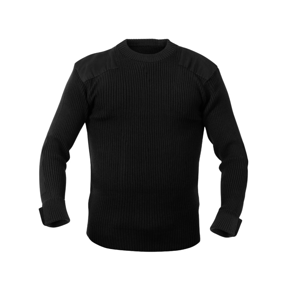 Rothco G.I. Style Acrylic Commando Sweater (Black) - 1