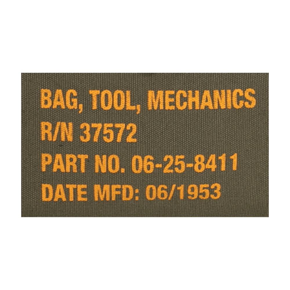 Rothco G.I. Type Zipper Pocket Mechanics Tool Bag With Military Stencil - 15