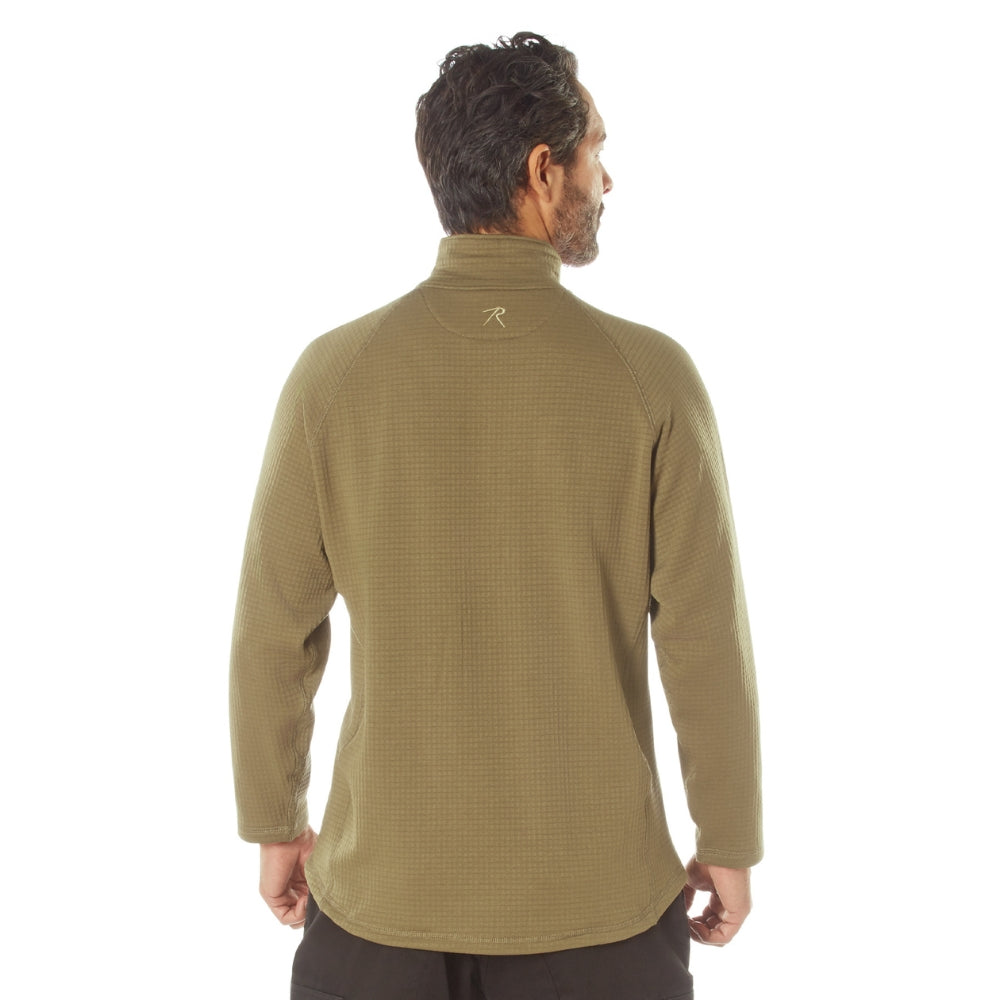 Rothco Grid Fleece Pullover (Coyote Brown) | All Security Equipment - 3