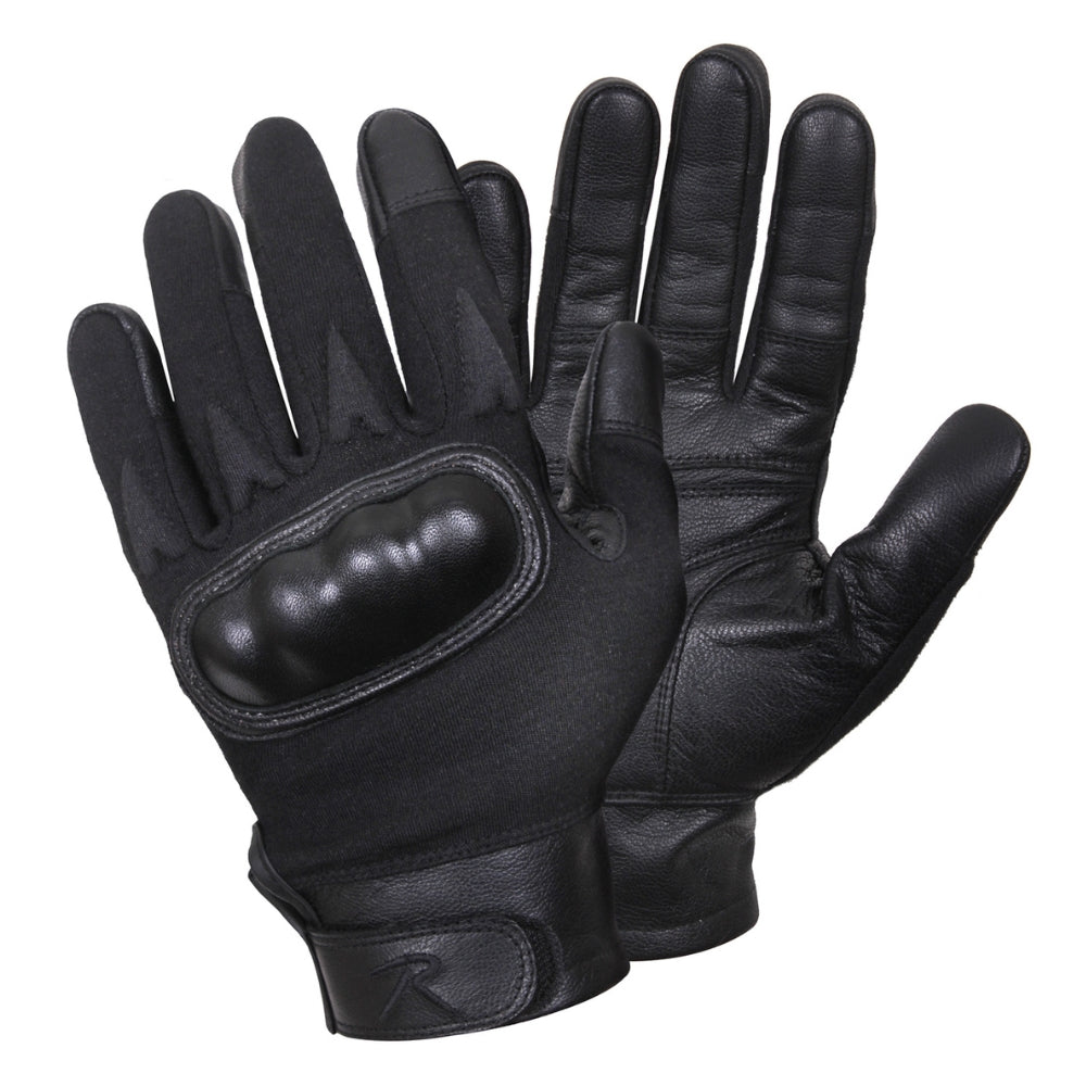 Rothco Hard Knuckle Cut and Fire Resistant Gloves (Black) - 1