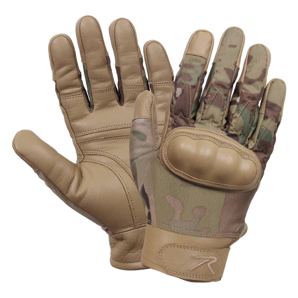 Rothco Hard Knuckle Cut and Fire Resistant Gloves (MultiCam) - 1