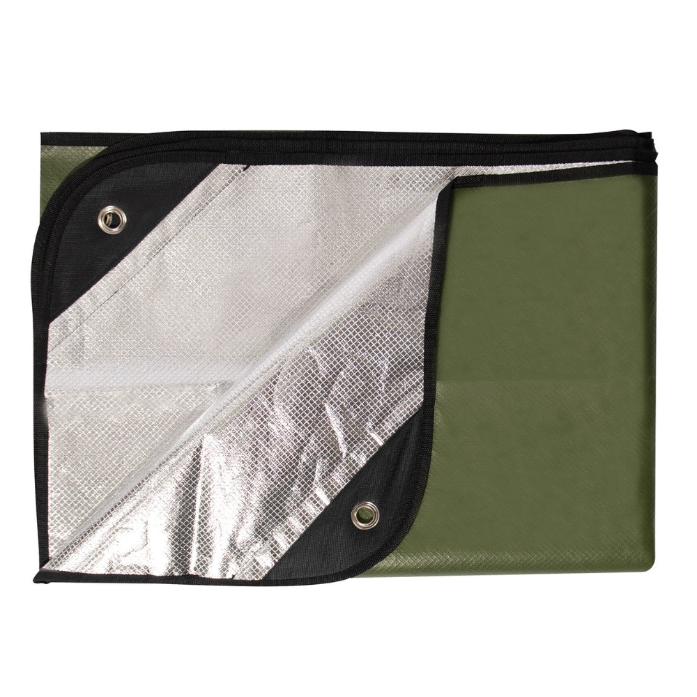 Rothco Heavy Duty Survival Blanket - Olive Drab 613902015357 - 1