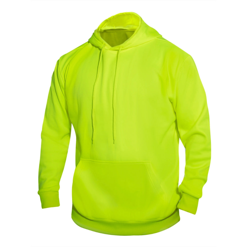 Rothco High-Vis Performance Hooded Sweatshirt - Safety Green - 1