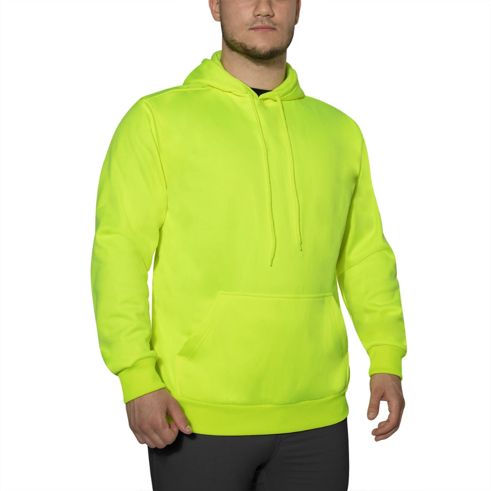 Rothco High-Vis Performance Hooded Sweatshirt - Safety Green - 3