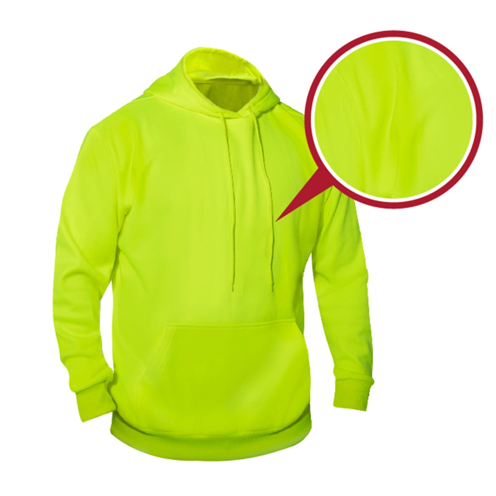Rothco High-Vis Performance Hooded Sweatshirt - Safety Green - 6