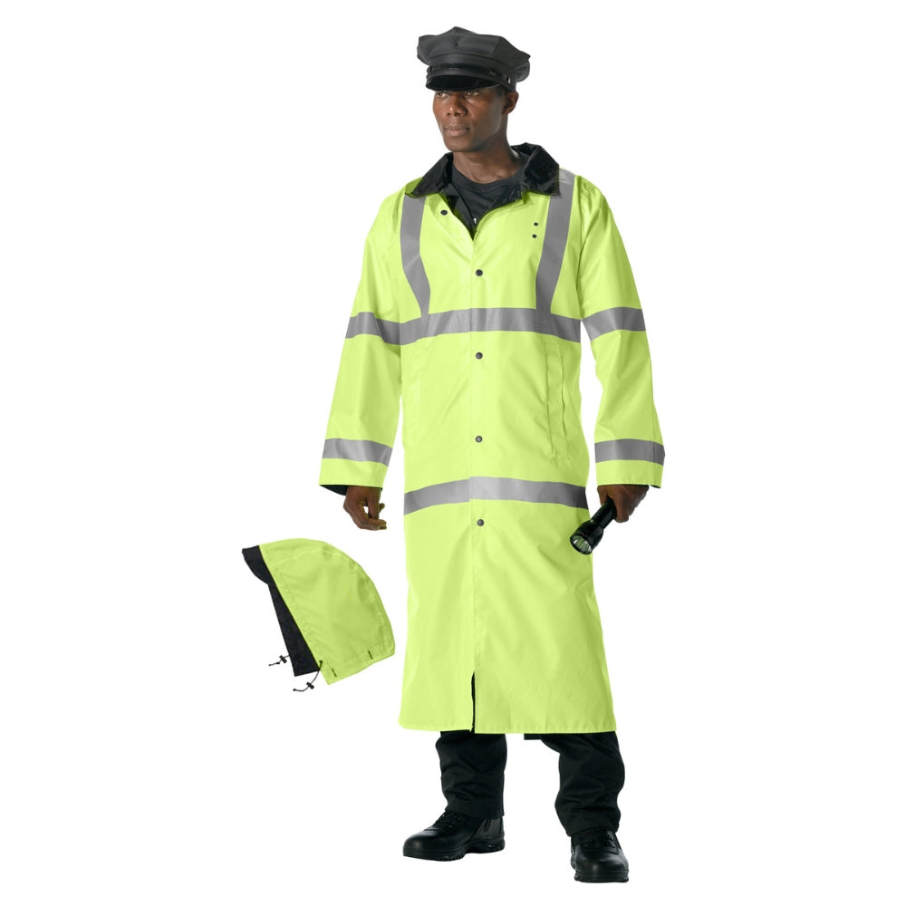 Rothco Hooded Reflective Rain Parka | All Security Equipment