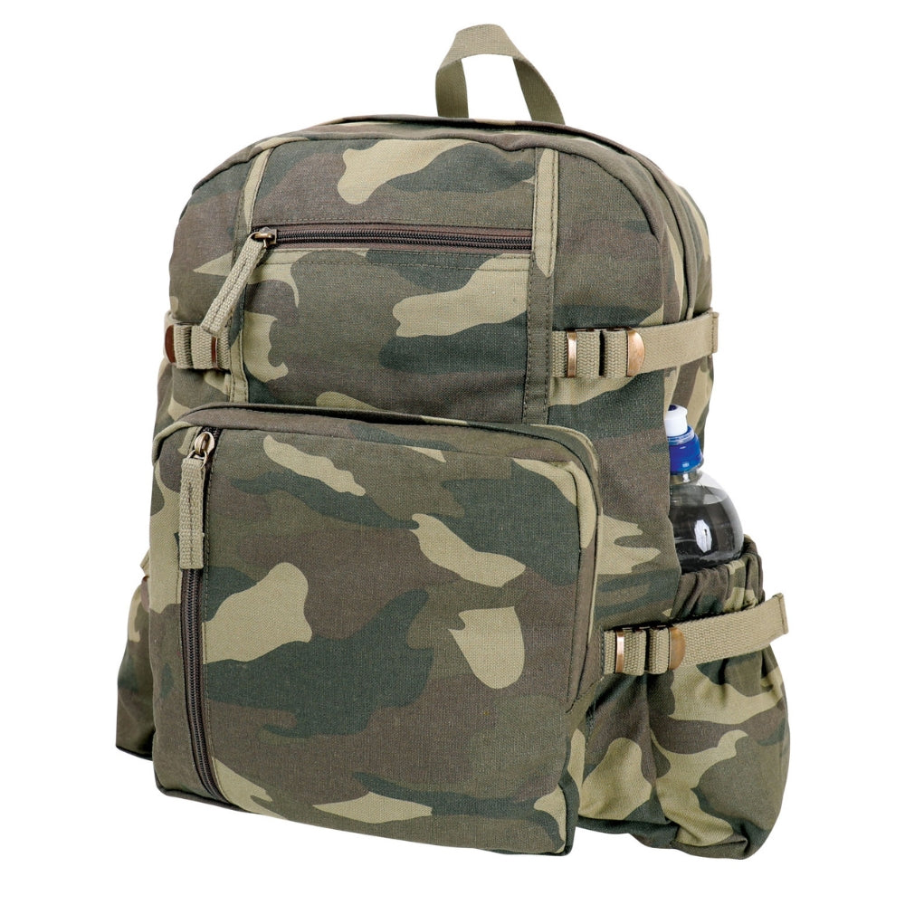 Rothco Jumbo Vintage Canvas Backpack | All Security Equipment - 1