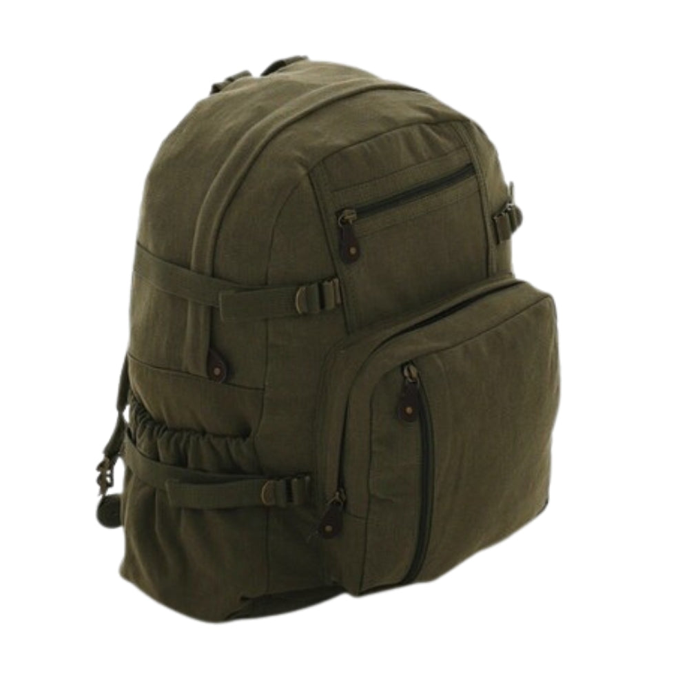 Rothco Jumbo Vintage Canvas Backpack | All Security Equipment - 5