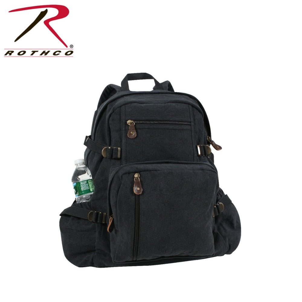 Rothco Jumbo Vintage Canvas Backpack | All Security Equipment - 8
