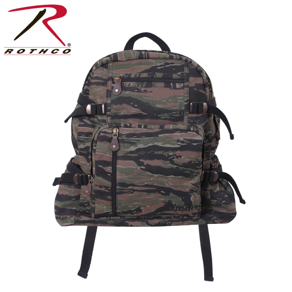 Rothco Jumbo Vintage Canvas Backpack | All Security Equipment - 9