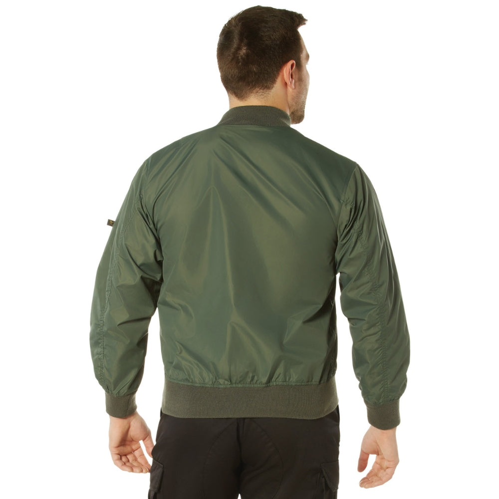 Rothco Lightweight MA-1 Flight Jacket (Sage Green) - 4