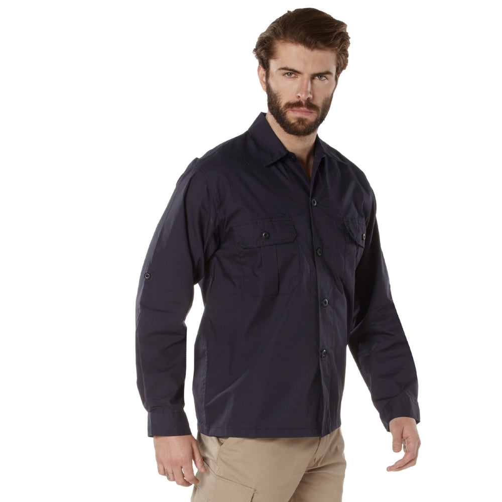 Rothco Lightweight Tactical Shirt (Midnight Navy Blue) - 7