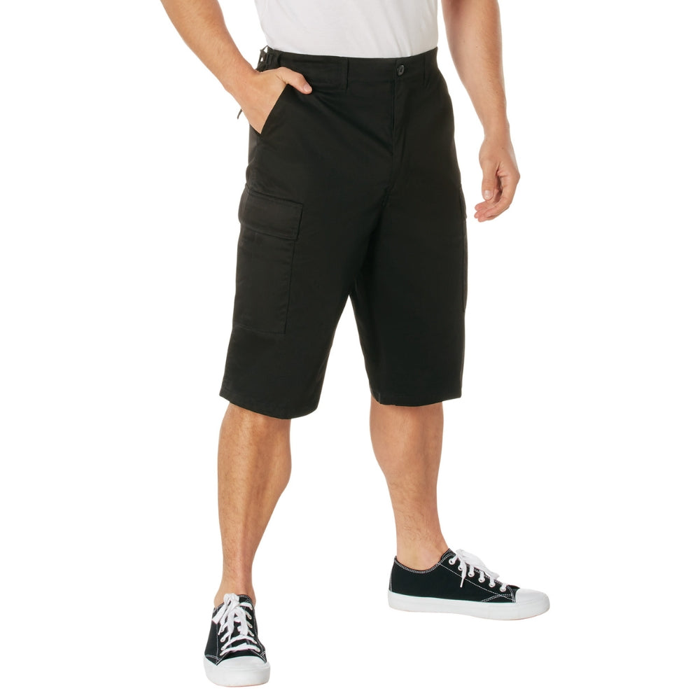 Rothco Long Length BDU Shorts (Black) | All Security Equipment - 2