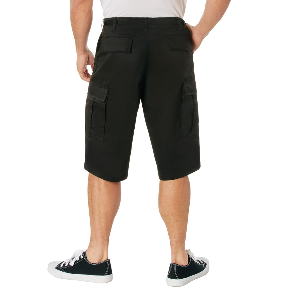 Rothco Long Length BDU Shorts (Black) | All Security Equipment - 3