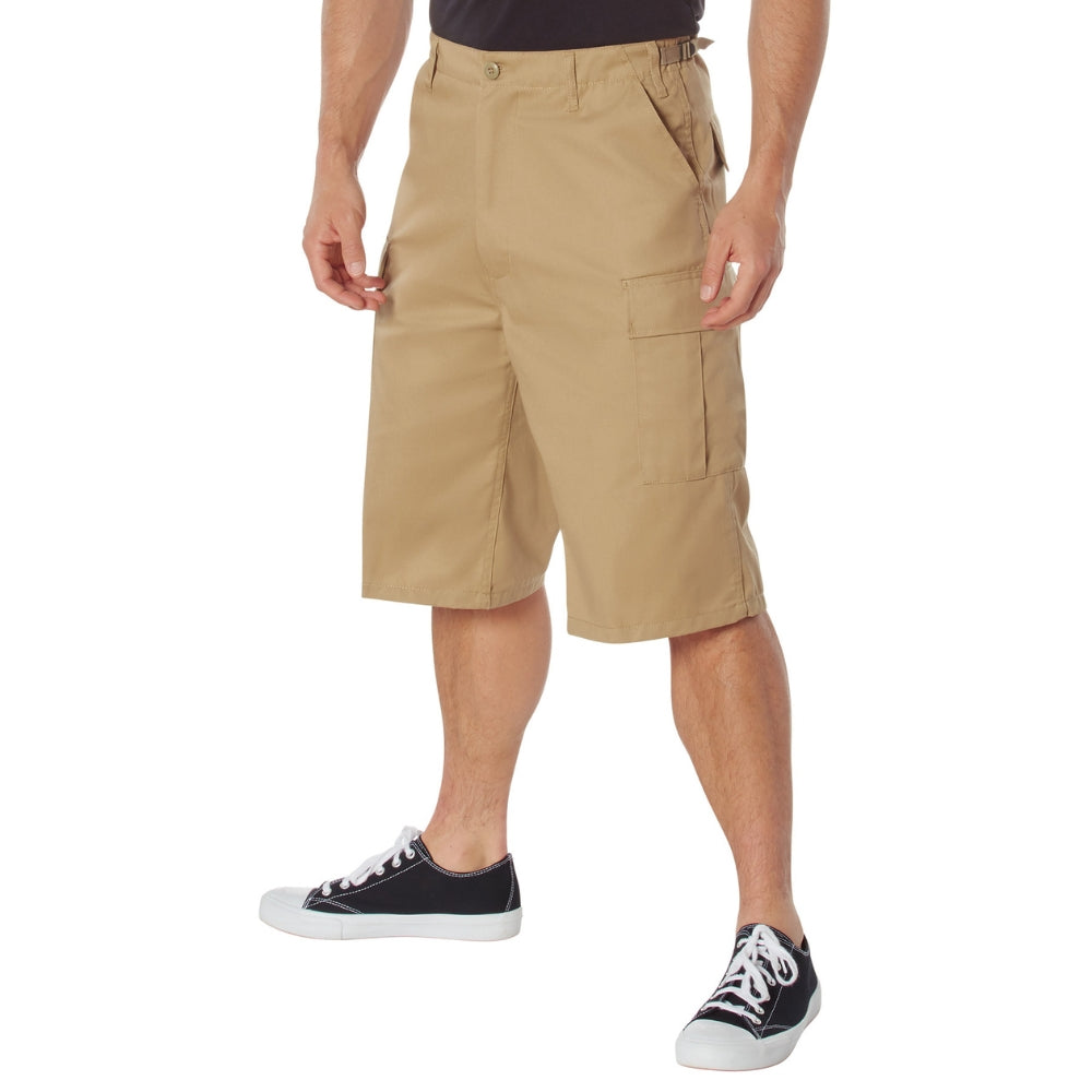 Rothco Long Length BDU Shorts (Khaki) | All Security Equipment - 2