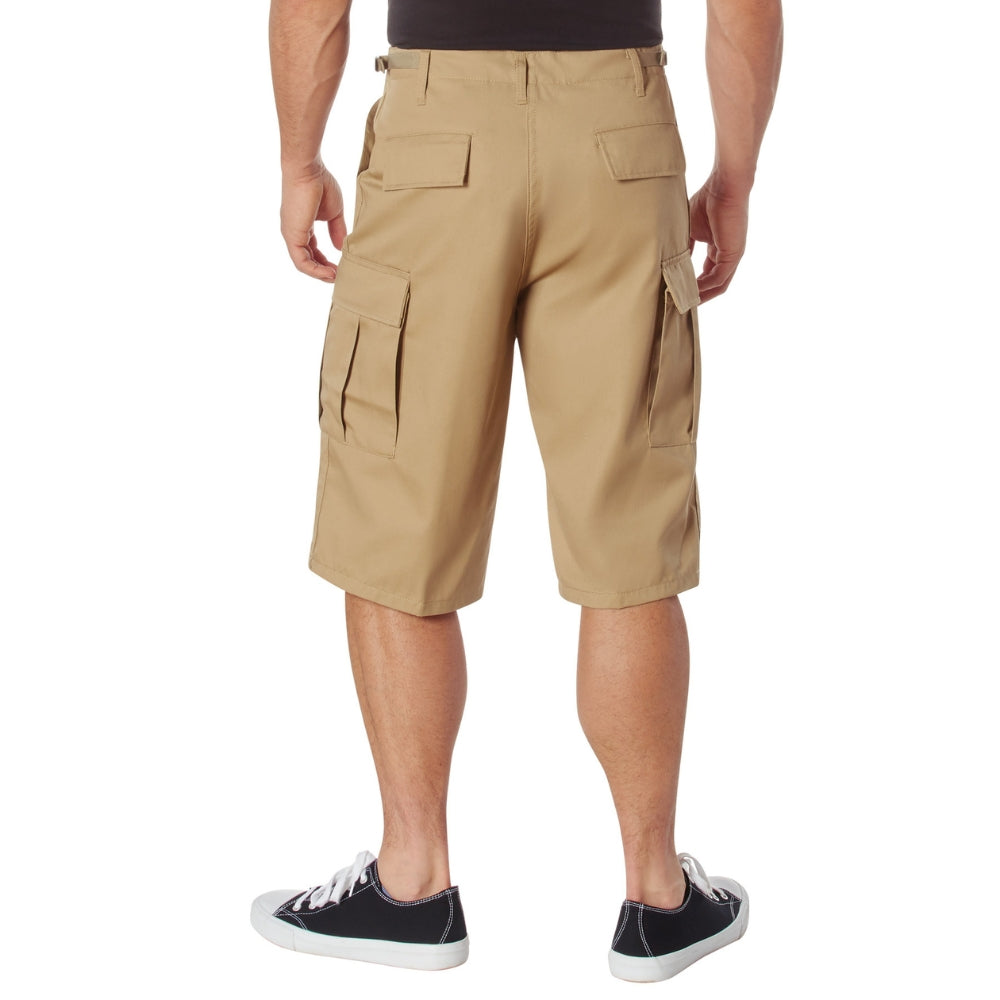 Rothco Long Length BDU Shorts (Khaki) | All Security Equipment - 3