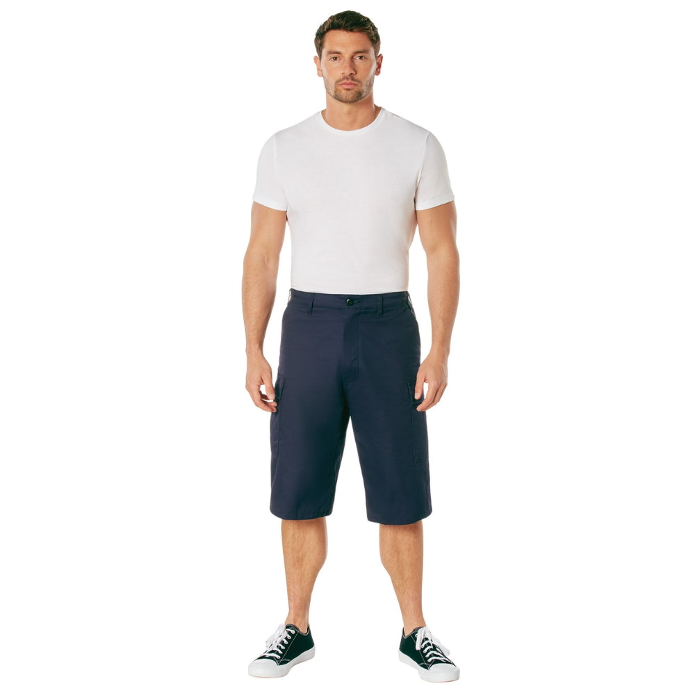 Rothco Long Length BDU Shorts (Navy Blue) | All Security Equipment - 4