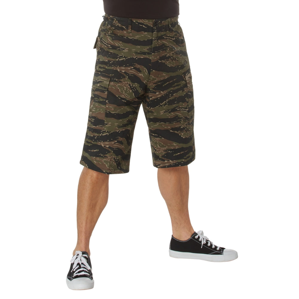 Rothco Long Length Camo BDU Shorts (Tiger Stripe Camo) - 2