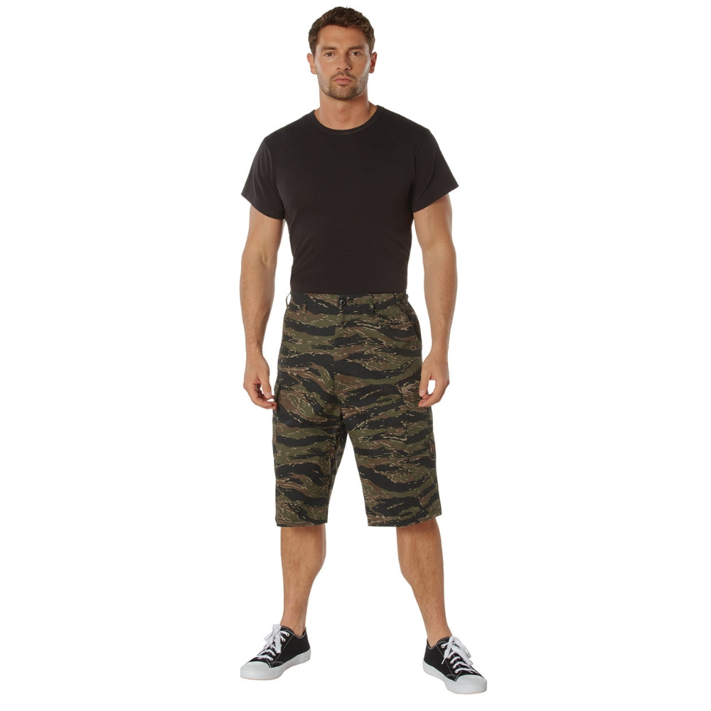 Rothco Long Length Camo BDU Shorts (Tiger Stripe Camo) - 4