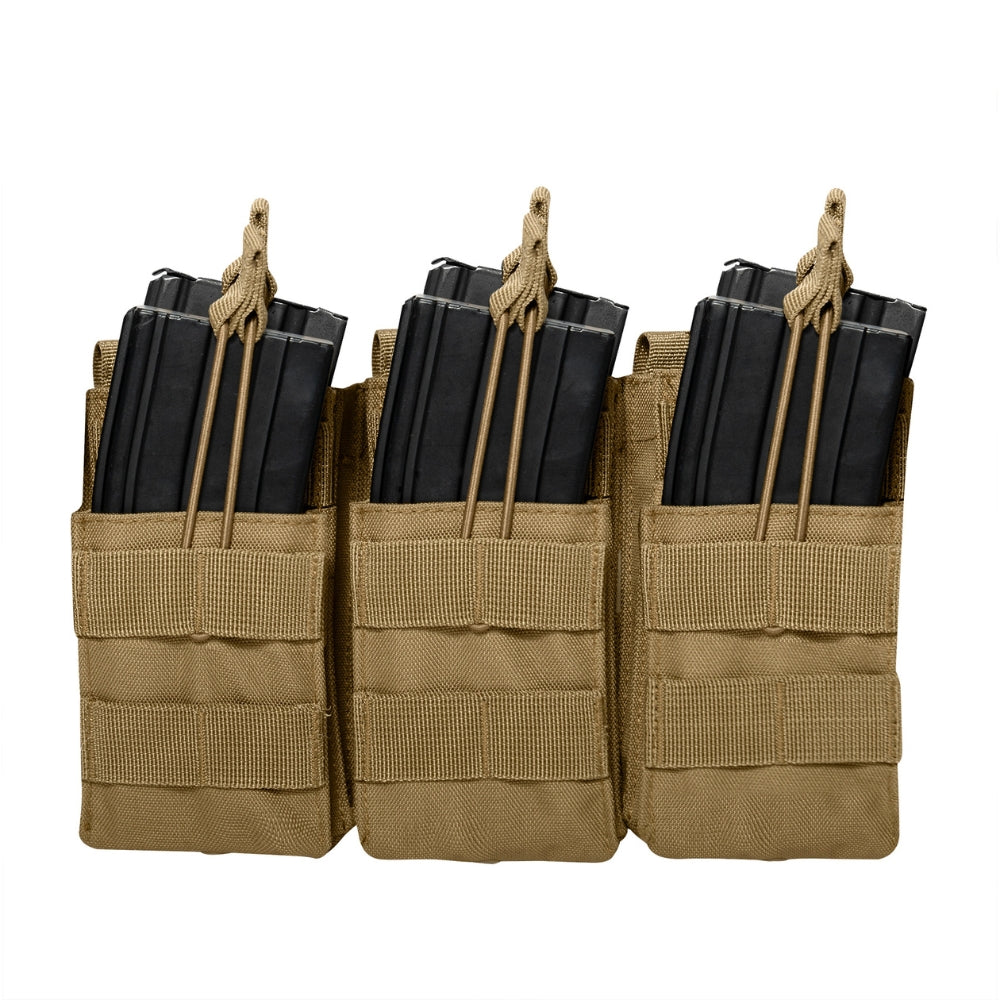 Rothco MOLLE Open Top Six Rifle Mag Pouch | All Security Equipment - 10