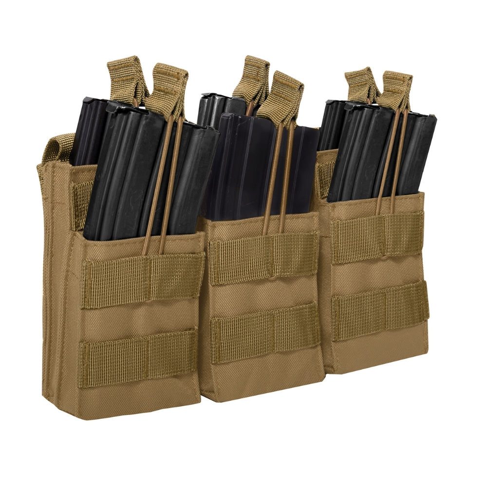 Rothco MOLLE Open Top Six Rifle Mag Pouch | All Security Equipment - 11