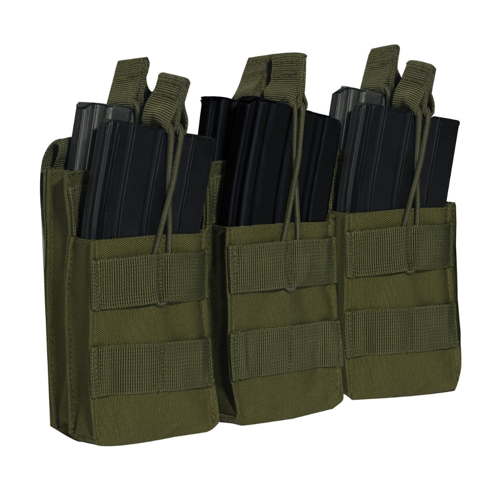 Rothco MOLLE Open Top Six Rifle Mag Pouch | All Security Equipment - 13