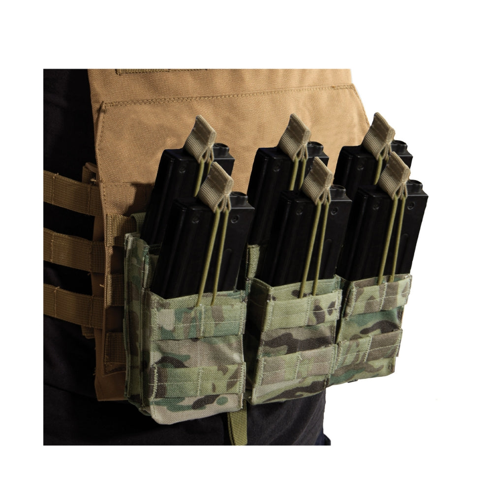 Rothco MOLLE Open Top Six Rifle Mag Pouch | All Security Equipment - 4