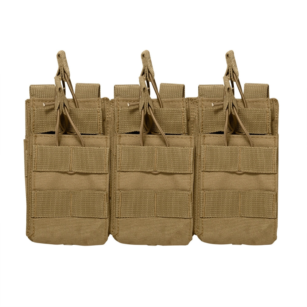 Rothco MOLLE Open Top Six Rifle Mag Pouch | All Security Equipment - 8