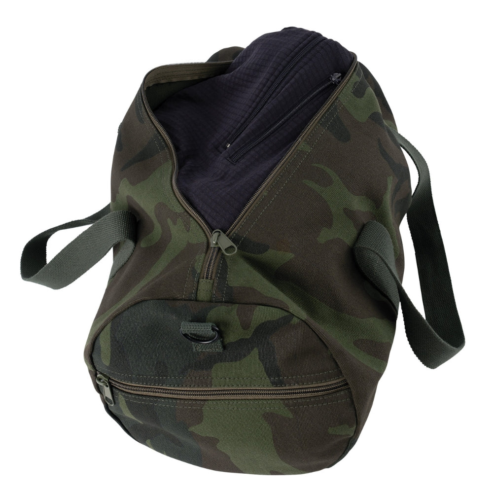 Rothco Midnight Camo Canvas Shoulder Duffle Bag | All Security Equipment - 4