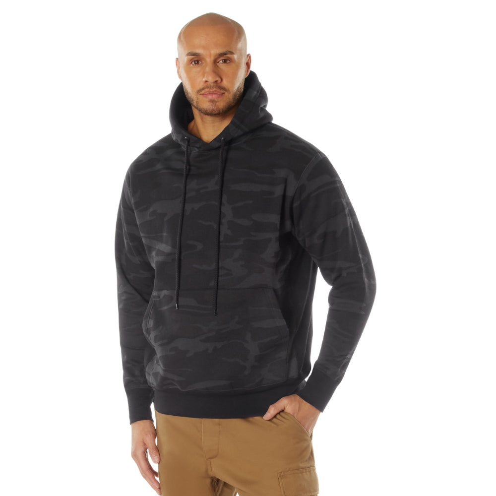 Rothco Midnight Camo Everyday Hoodie (Midnight Black Camo) - 2