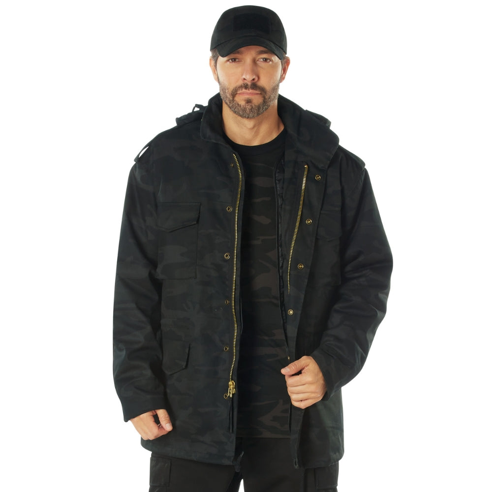 Rothco Midnight Camo M-65 Field Jacket (Midnight Black Camo) - 2