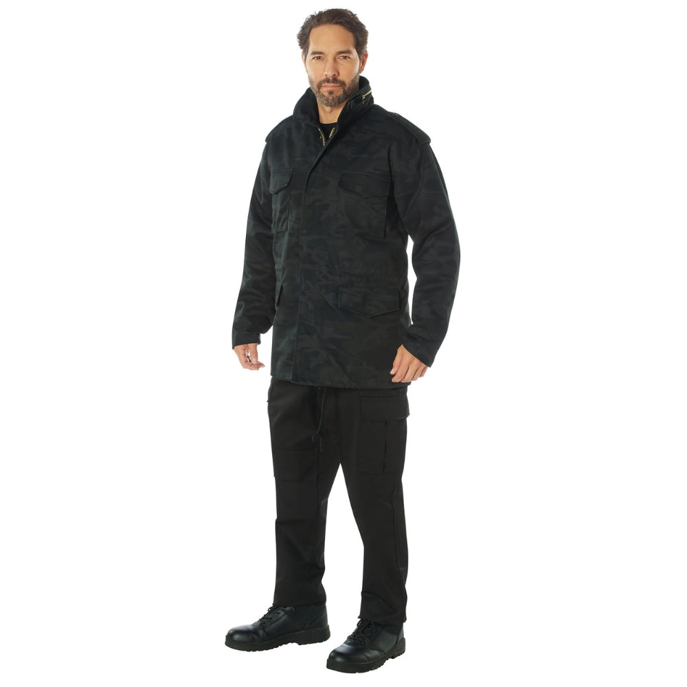 Rothco Midnight Camo M-65 Field Jacket (Midnight Black Camo) - 4