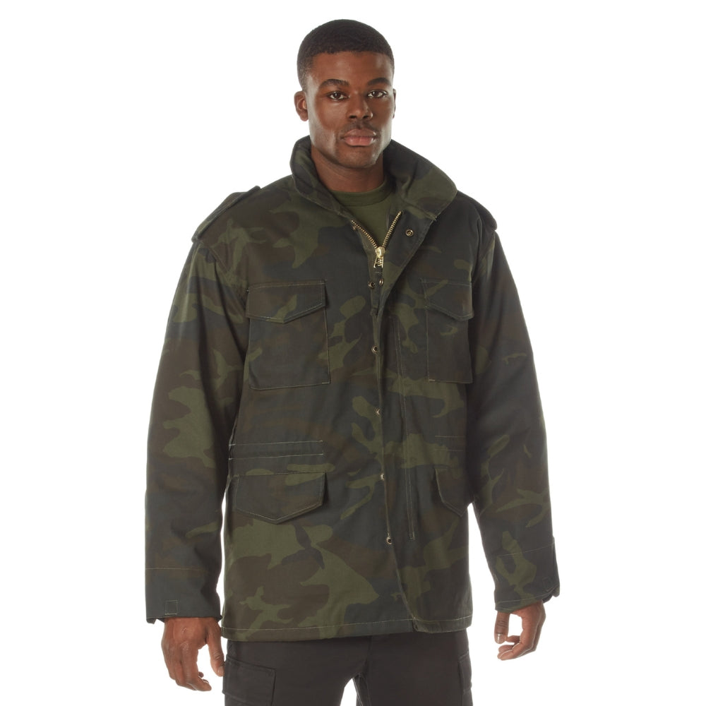 Rothco Midnight Camo M-65 Field Jacket (Midnight Woodland Camo) - 1