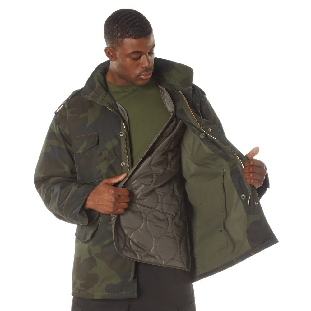 Rothco Midnight Camo M-65 Field Jacket (Midnight Woodland Camo) - 2