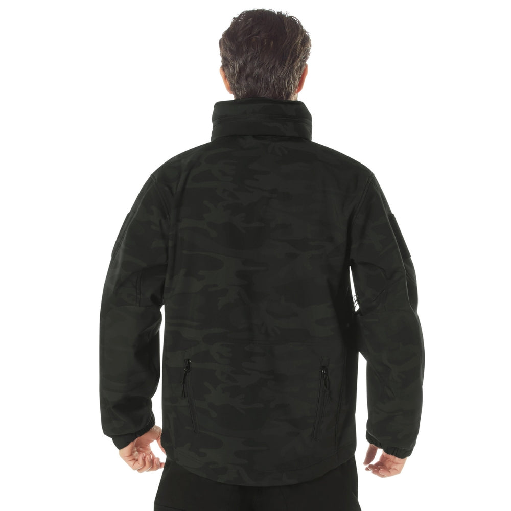 Rothco Midnight Camo Special Ops Soft Shell Jackets (Midnight Black Camo) - 5