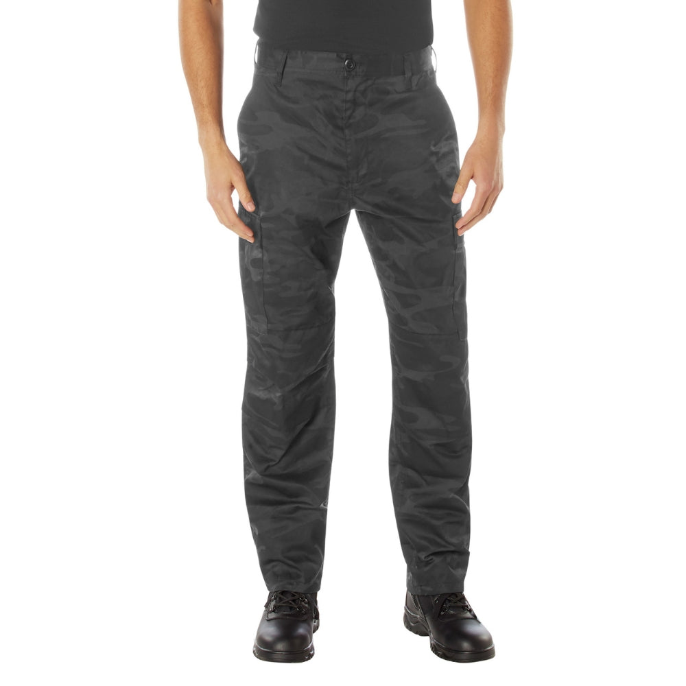 Rothco Midnight Camo Tactical BDU Pants (Midnight Black Camo) - 1