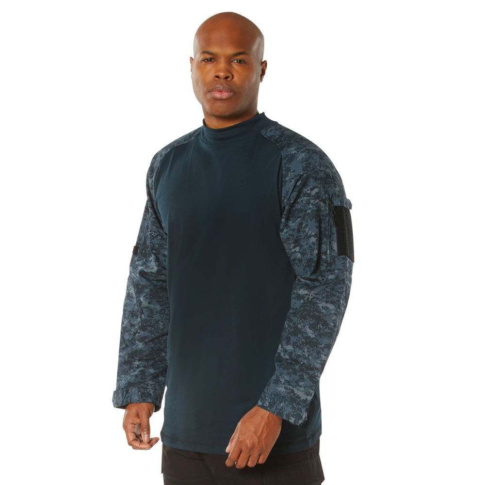 Rothco Military NYCO FR Fire Retardant Combat Shirt (Midnight Digital Camo) - 2