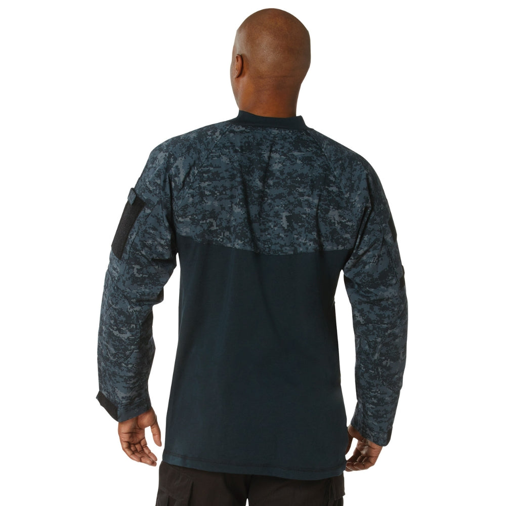 Rothco Military NYCO FR Fire Retardant Combat Shirt (Midnight Digital Camo) - 3