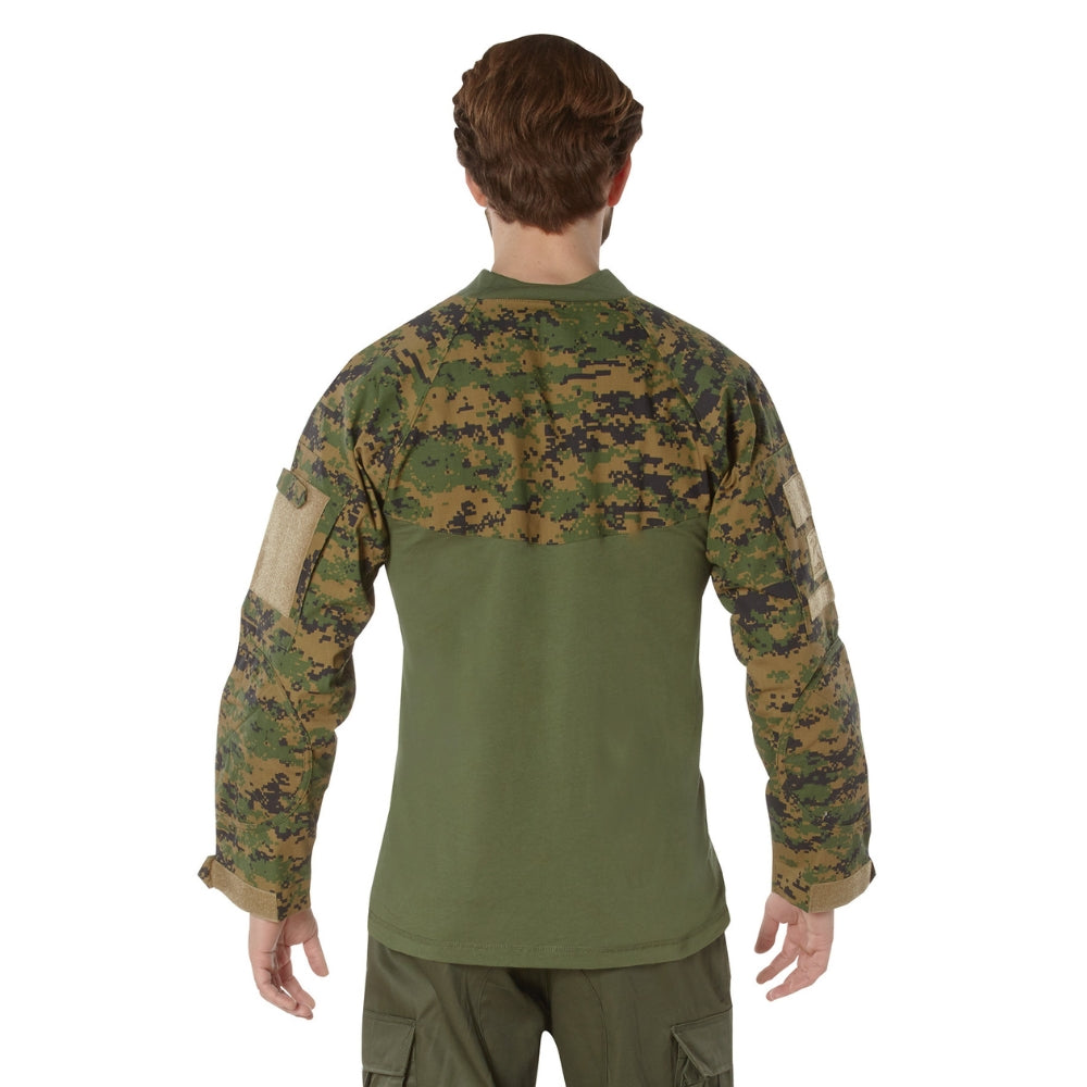 Rothco Military NYCO FR Fire Retardant Combat Shirt (Woodland Digital