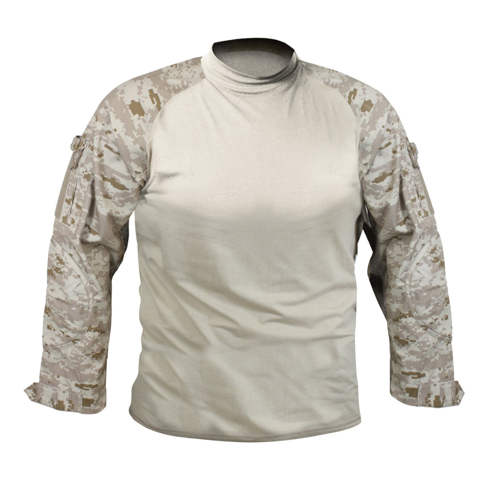 Rothco Military NYCO FR Fire Retardant Combat Shirt (Desert Digital Camo) - 1