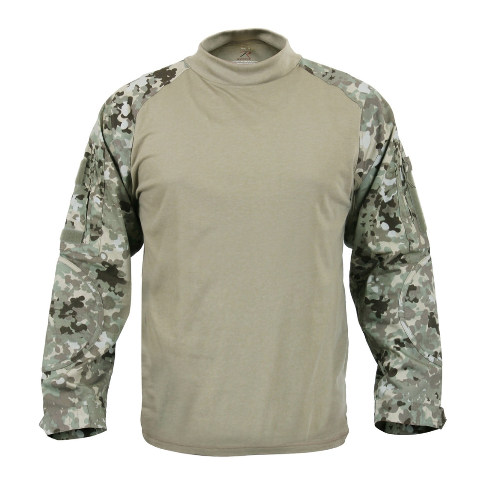 Rothco Military NYCO FR Fire Retardant Combat Shirt (Total Terrain Camo) - 1