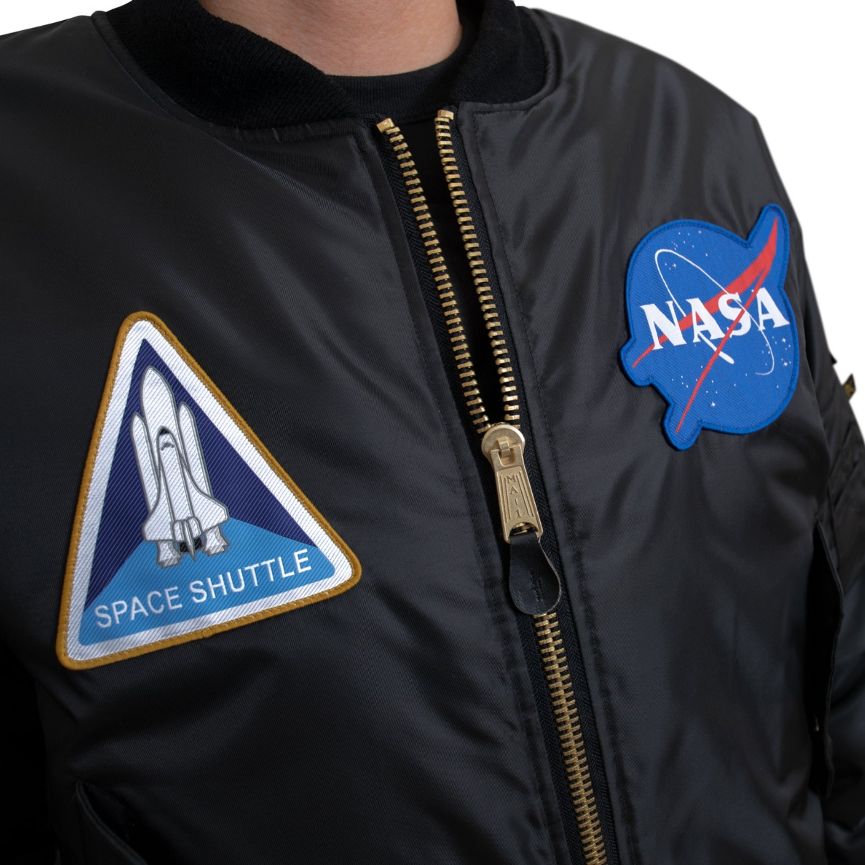 Rothco NASA MA-1 Flight Jacket - Black | All Security Equipment