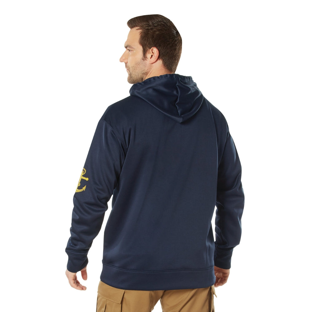 Rothco Navy Emblem Pullover Hooded Sweatshirt | All Security Equipment - 3