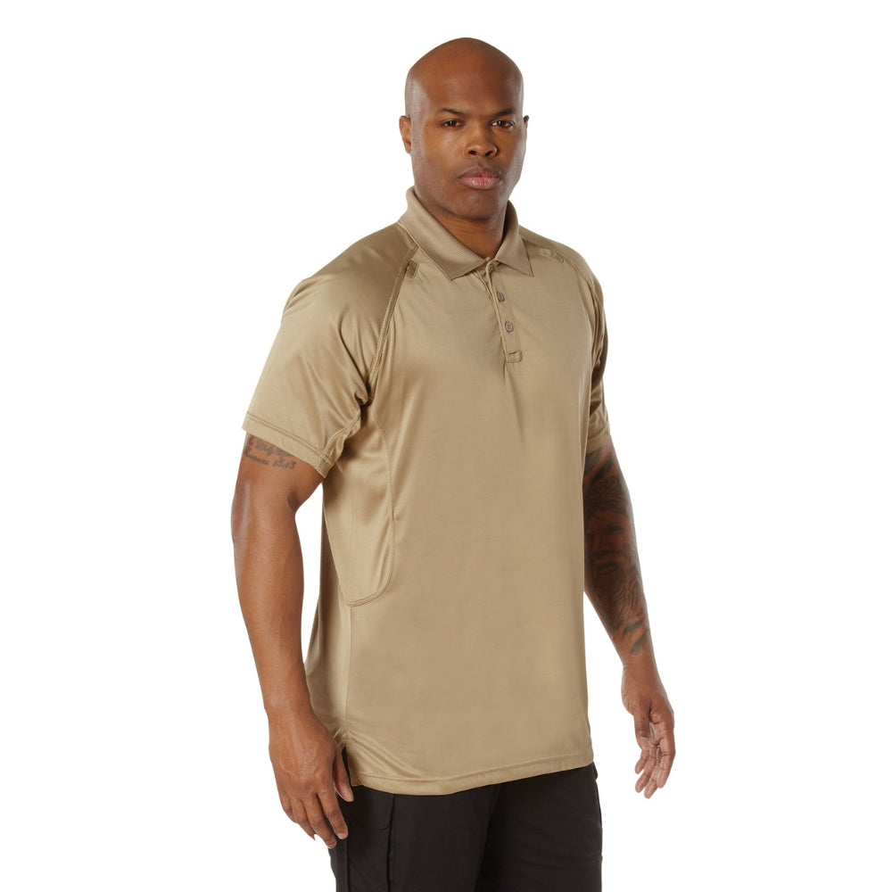 Rothco On Duty Performance Polo (Tan) | All Security Equipment - 2