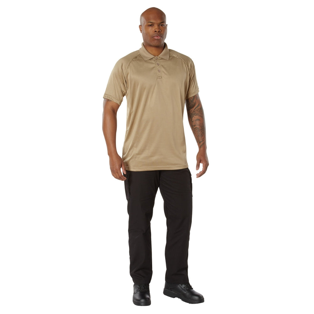 Rothco On Duty Performance Polo (Tan) | All Security Equipment - 4